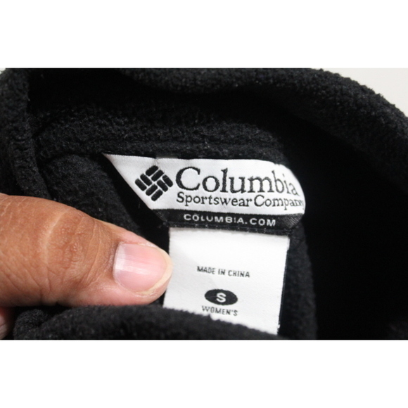 Columbia Women Black Fleece Sweater Mock Neck Size Small - Picture 2 of 7